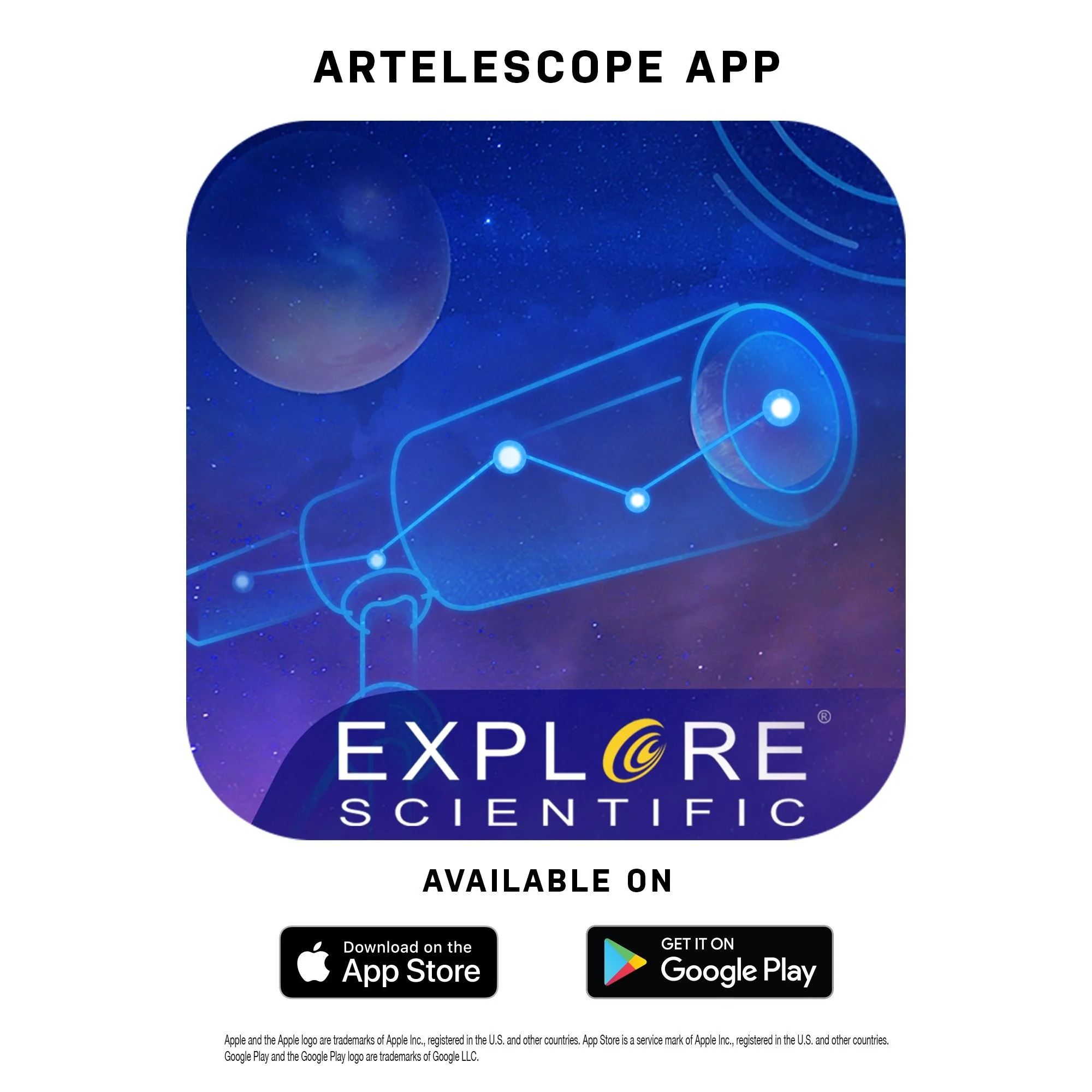 Explore One STAR70APP - 70mm Refractor Telescope w/ Panhandle Mount and Astronomy APP - Image 6