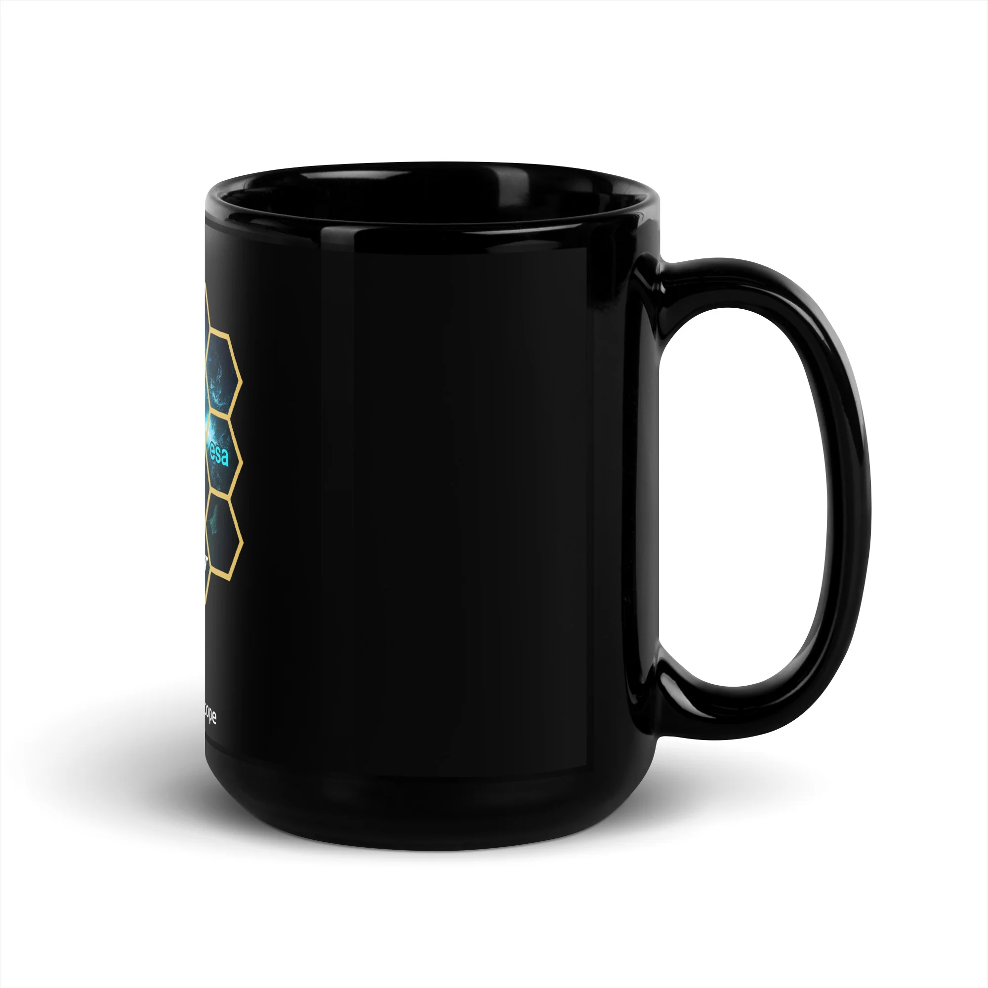 James Webb Space Telescope Black Glossy Mug - Image 5
