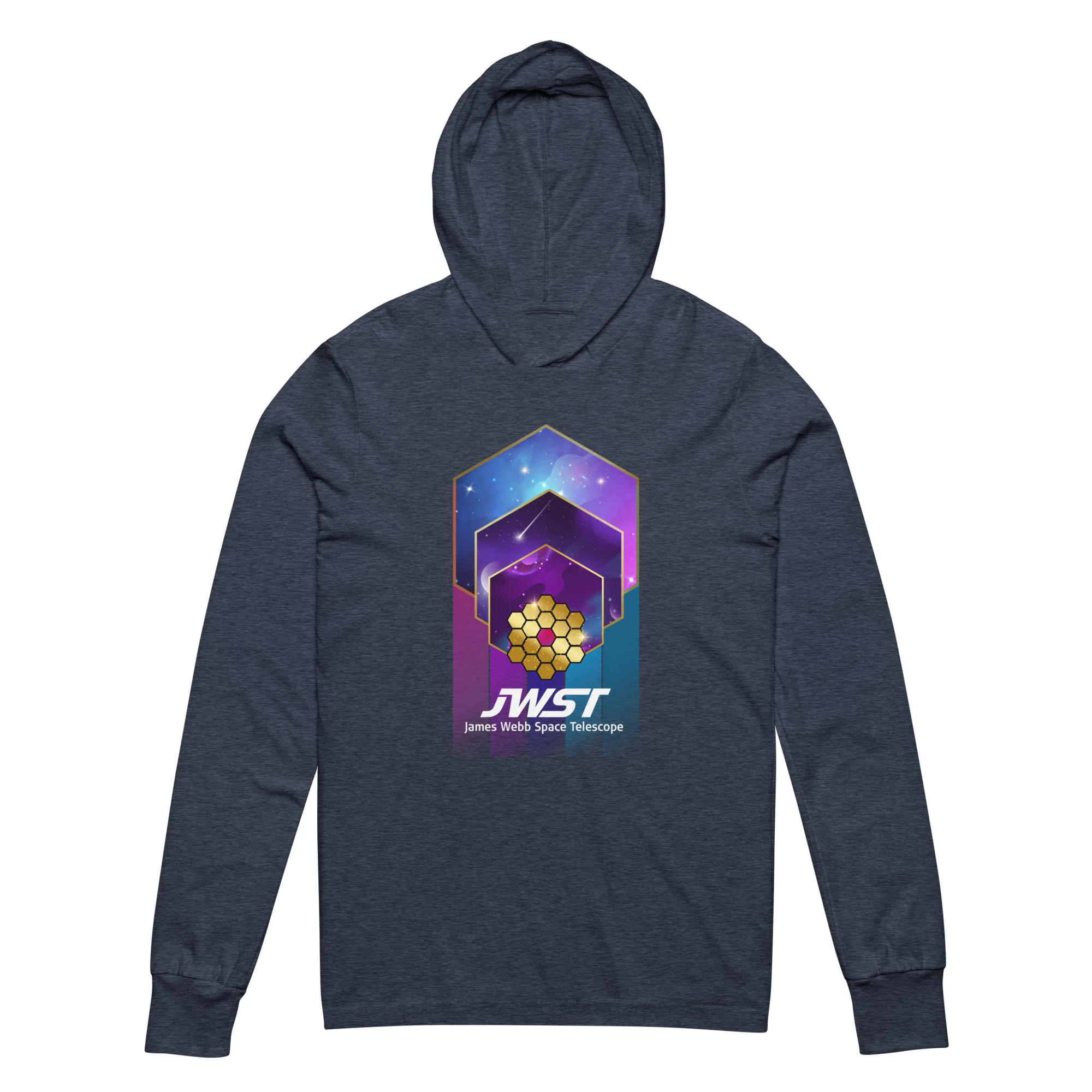 James Webb Space Telescope Design Hooded long-sleeve tee - Image 4