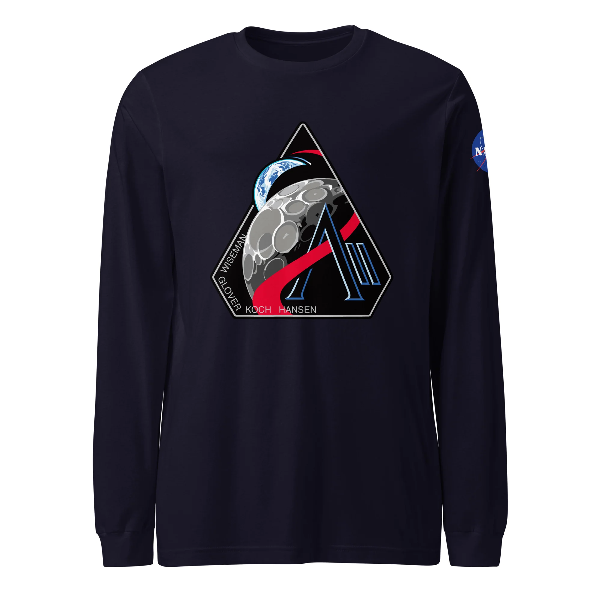 NASA Meatball Logo -Artemis II Unisex Long Sleeve Tee - Image 3