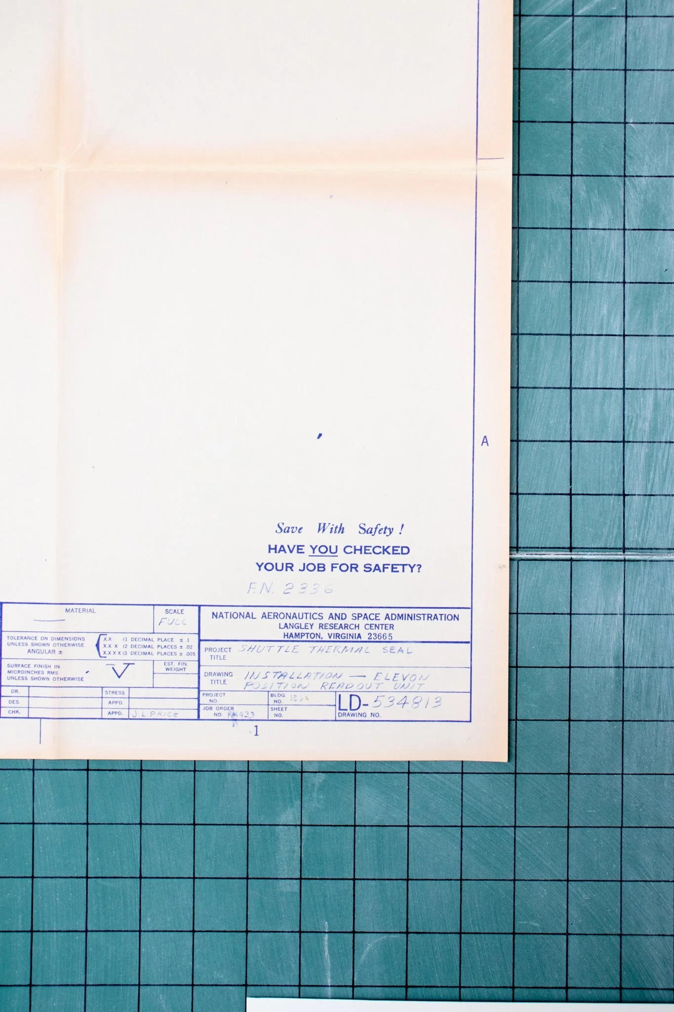 NASA Space Shuttle Blueprint Fragment - Image 8