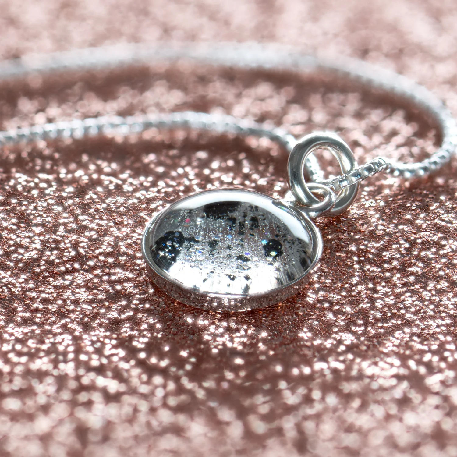 Nebula Fire Pendant - Birth of the Solar System Necklace - Allende Meteorite - Image 5