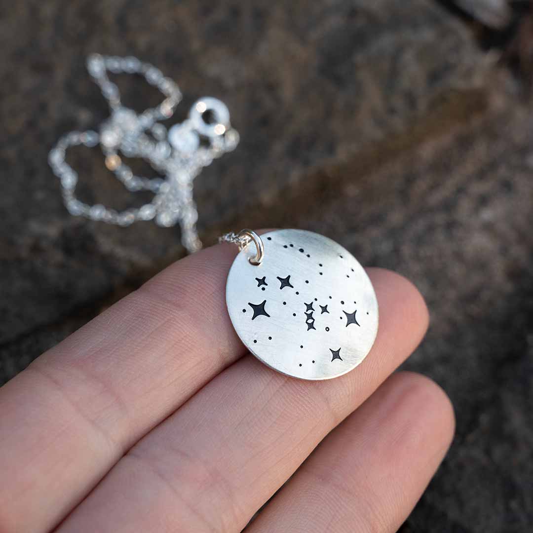 Orion Constellation Necklace, Hand-stamped - Image 11
