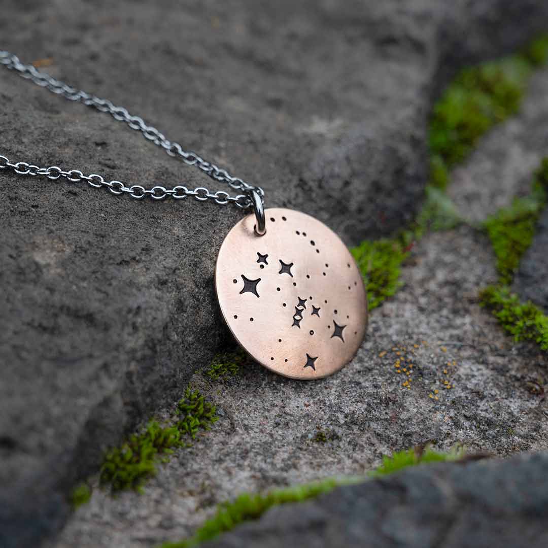 Orion Constellation Necklace, Hand-stamped - Image 5