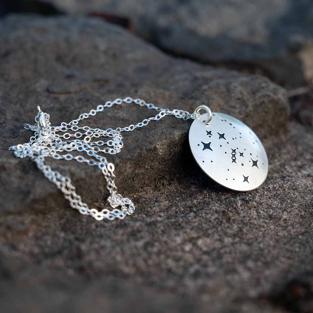 Orion Constellation Necklace, Hand-stamped - Image 8